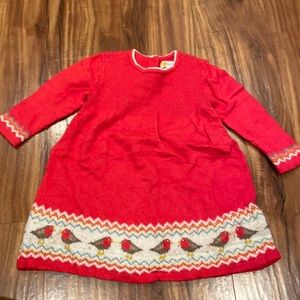 Baby Boden sweater dress wool cashmere blend size 12-18M